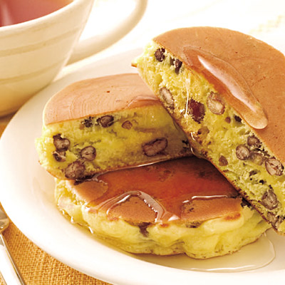 蒸しあずきホットケーキ